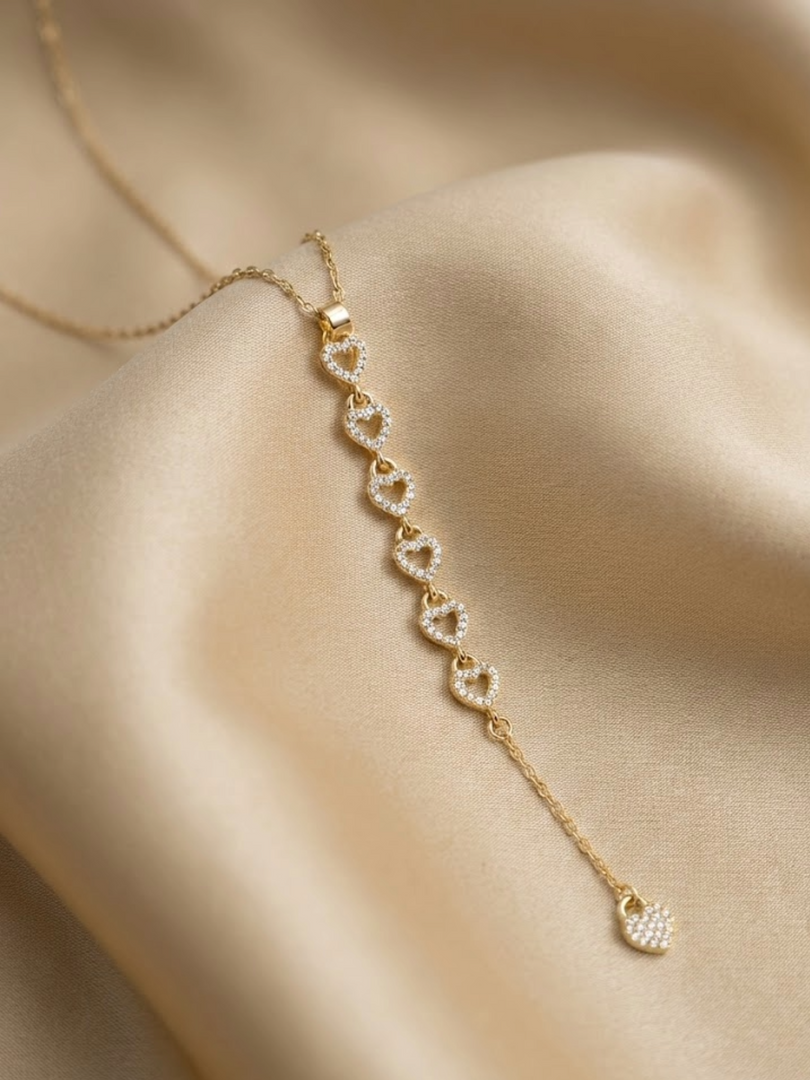 Celeste Linked Hearts Necklace