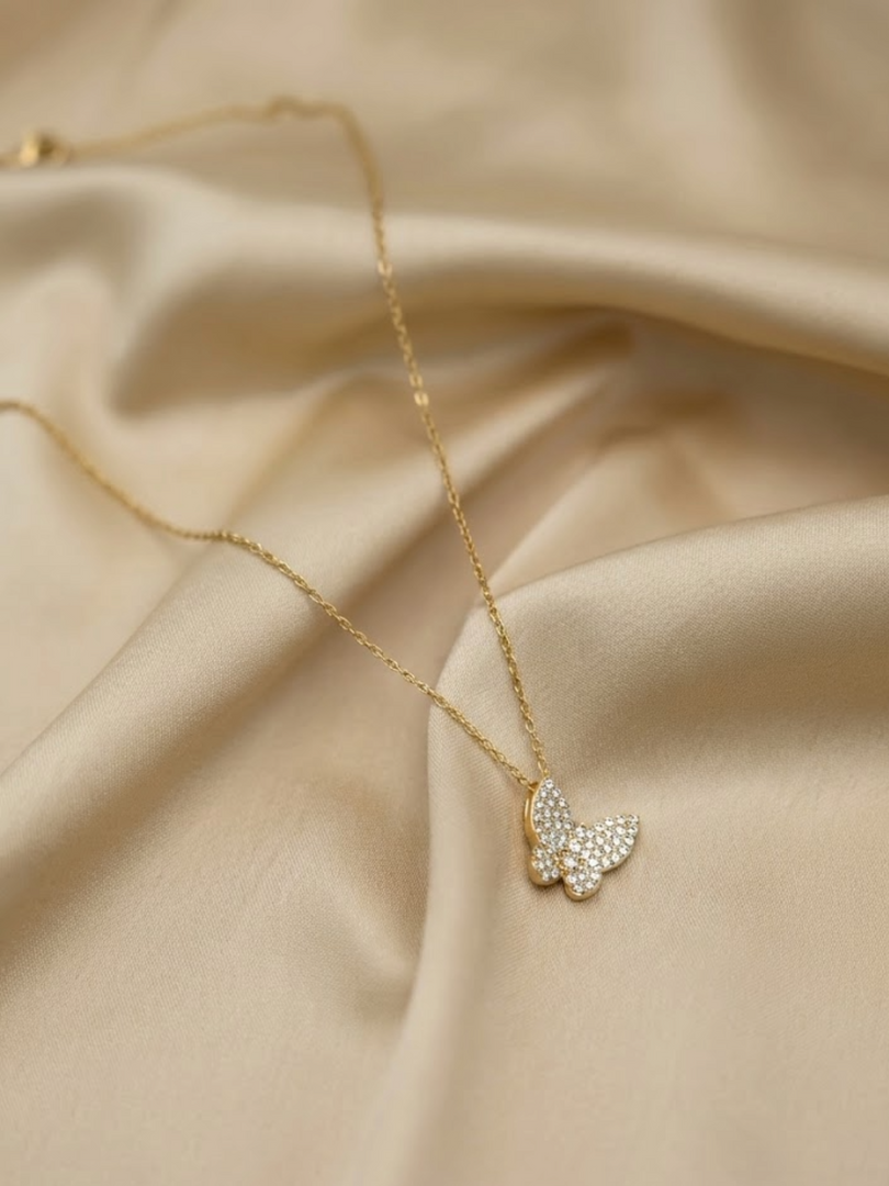 Celeste Butterfly Sparkle Necklace