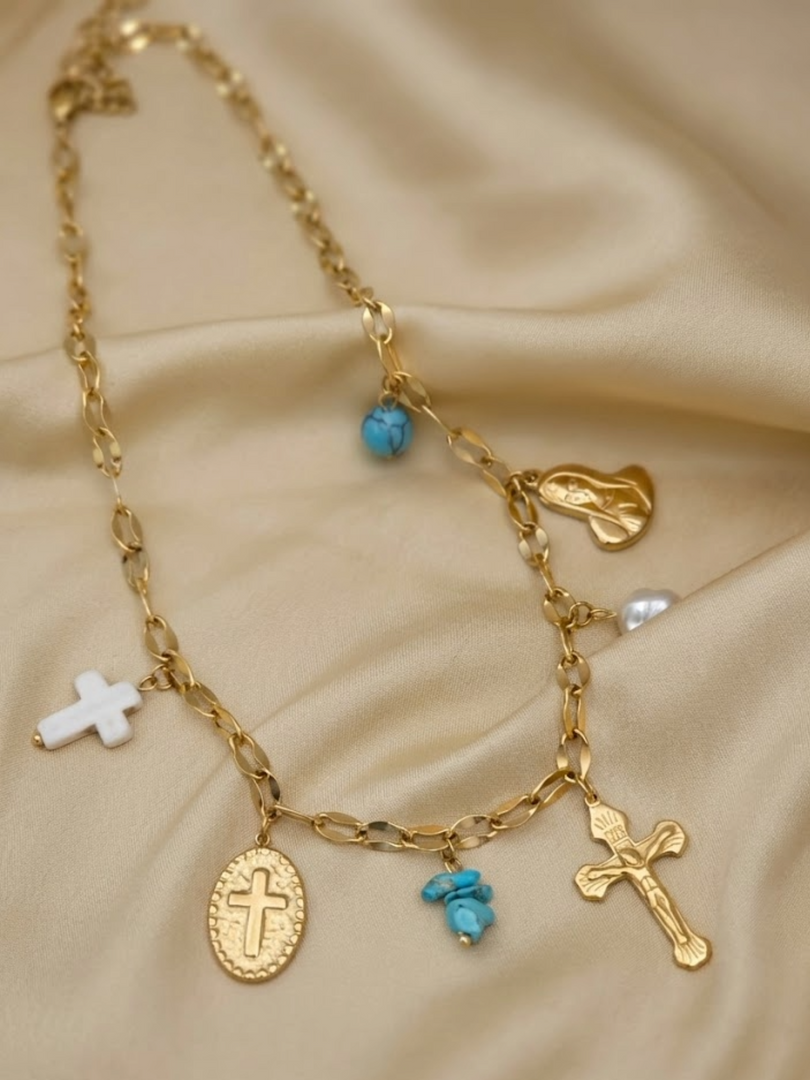 Divine Charm Layered Necklace