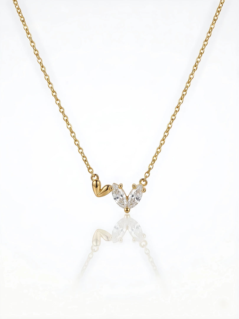 Heart Marquise Crystal Necklace