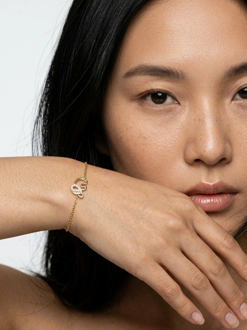 Lucky Elephant Pave Bracelet