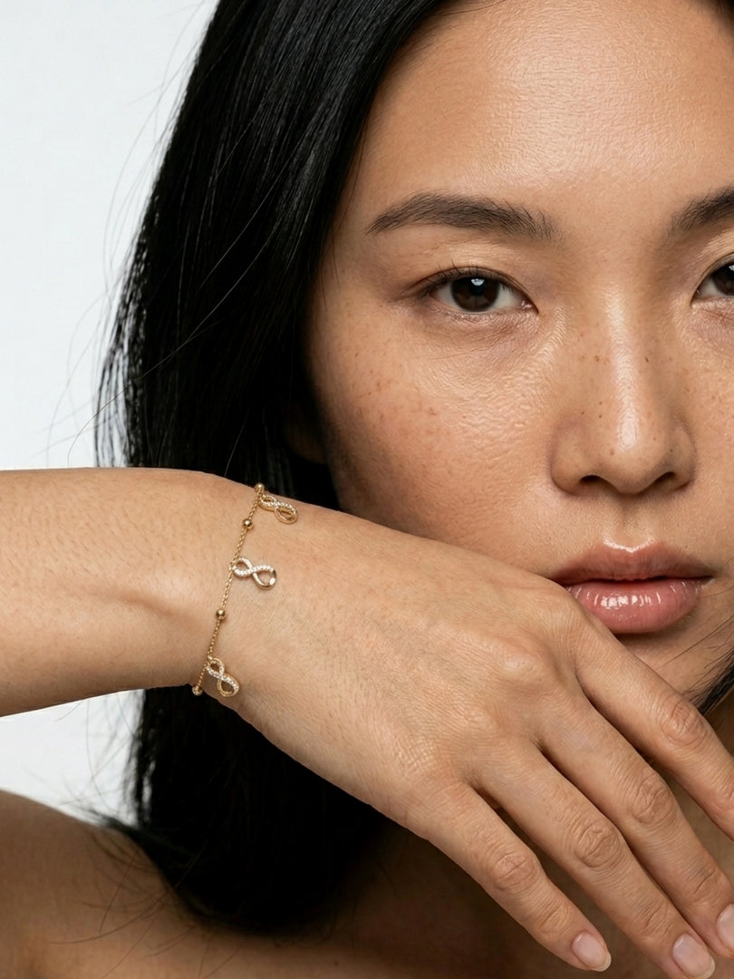 Infinity Charm Station Bracelet