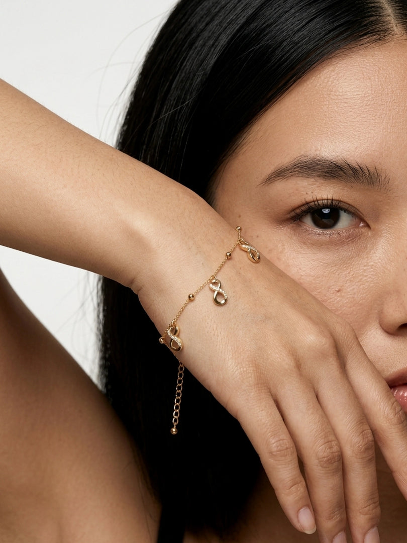 Infinity Charm Station Bracelet