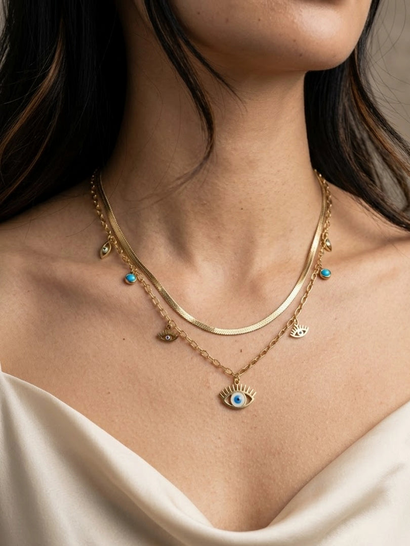 Mystic Layered Eye Necklace