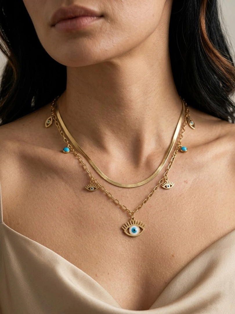 Mystic Layered Eye Necklace
