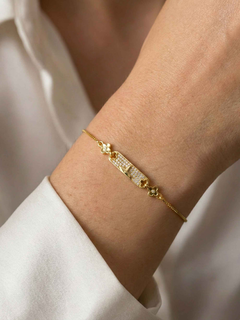 Clover & Pave Bracelet