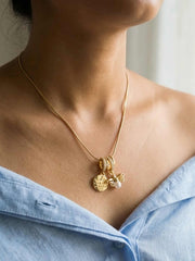 Bee & Coin Layered Necklace