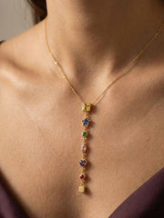 Joyful Charm Drop Necklace