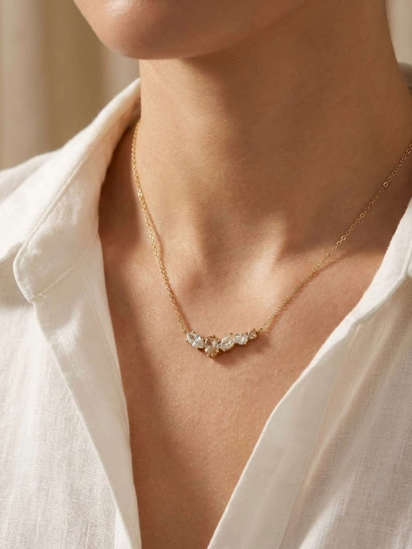 Crystal Arc Necklace