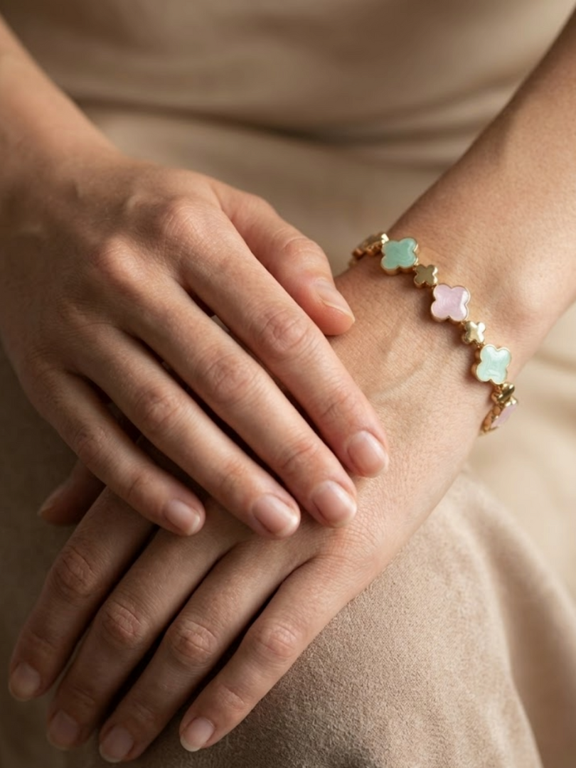 Pastel Clover Harmony Bracelet