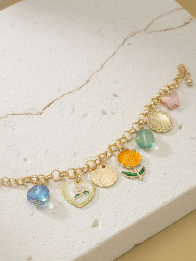 Sunlit Garden Charm Bracelet
