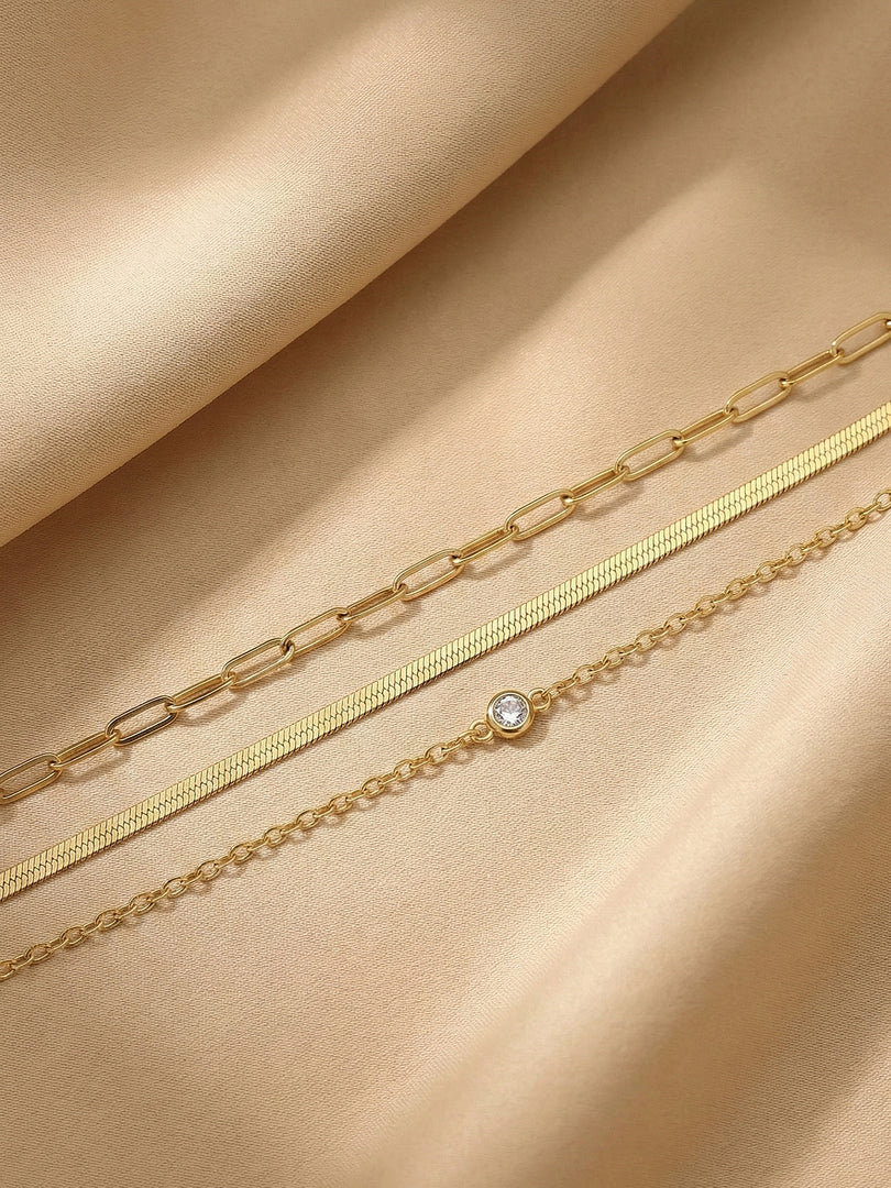 Trio Classic Layered Bracelet