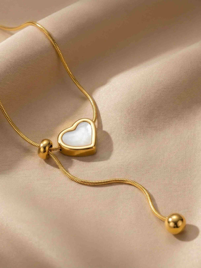 Golden Love Drop Necklace