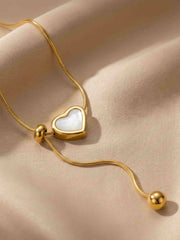 Golden Love Drop Necklace