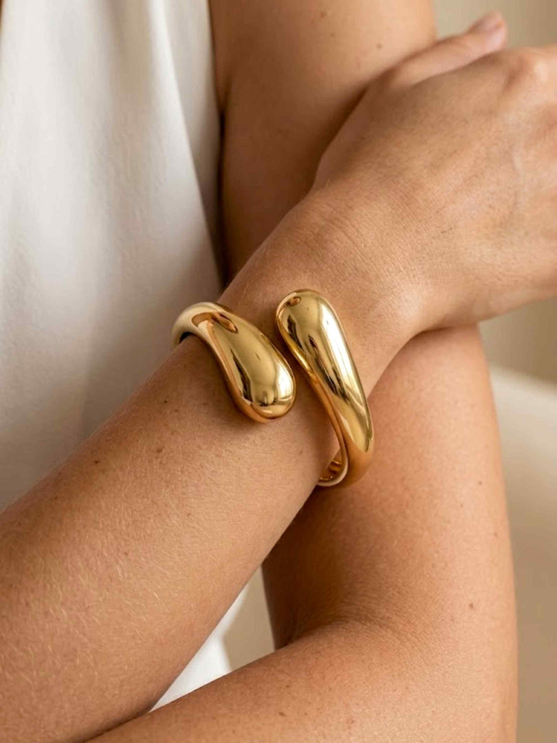 Teardrop Sculpted Cuff Bracelet