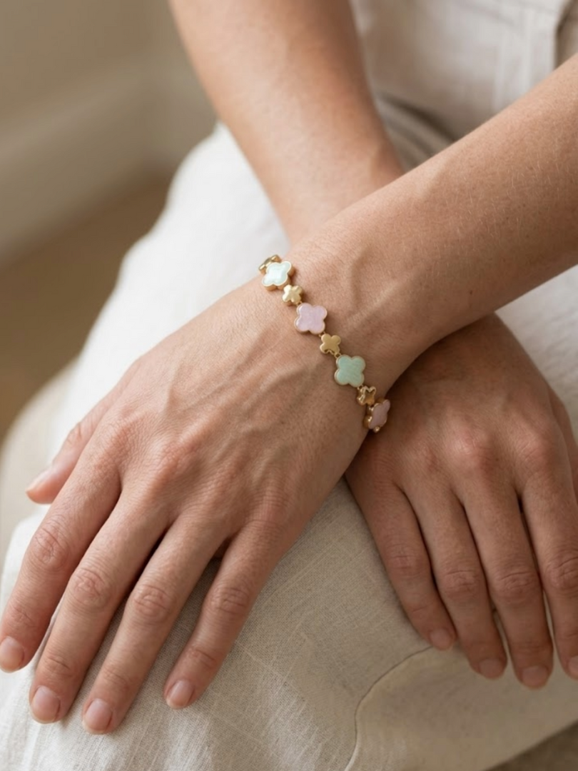 Pastel Clover Harmony Bracelet