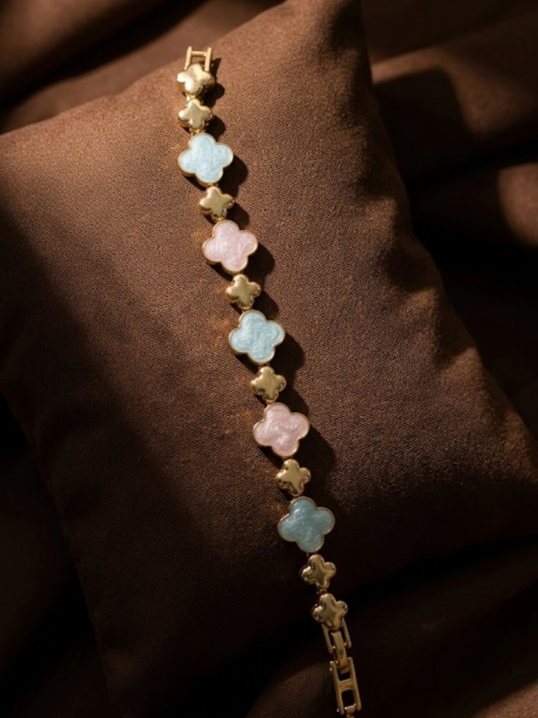 Pastel Clover Harmony Bracelet
