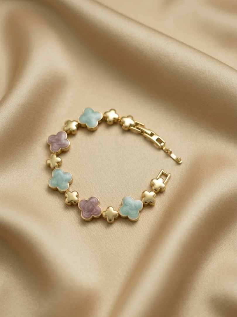 Pastel Clover Harmony Bracelet