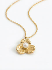 Golden Petal Flower Necklace