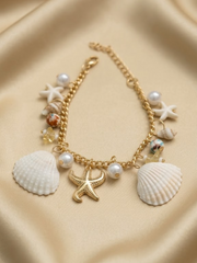 Pearl Tide Ocean Charm Bracelet