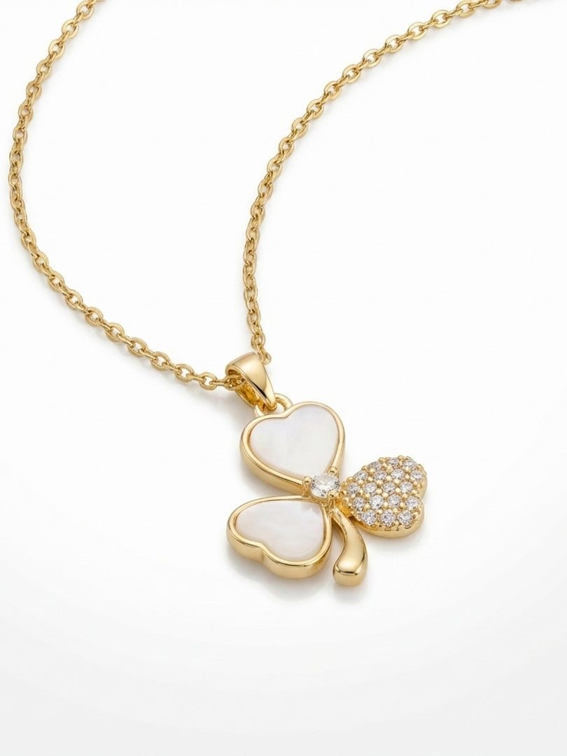 Lucky Hearts Clover Necklace