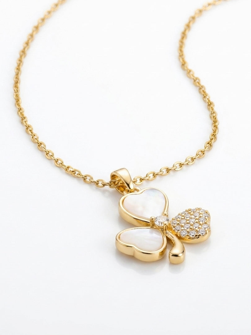 Lucky Hearts Clover Necklace