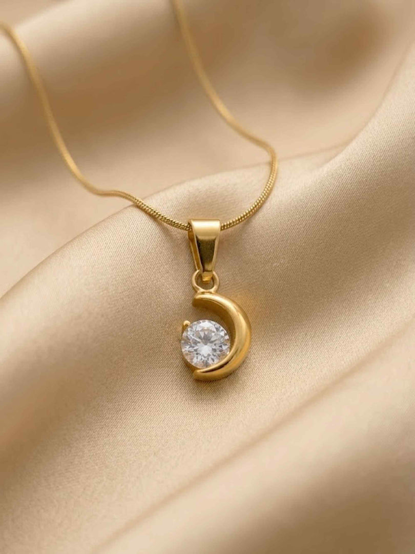 Luna Glow Crystal Pendant Necklace