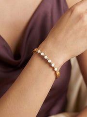 White Enamel Luxe Bracelet