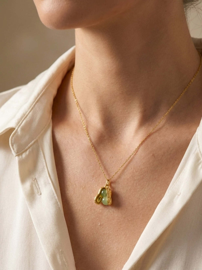 Golden Nut Delight Necklace