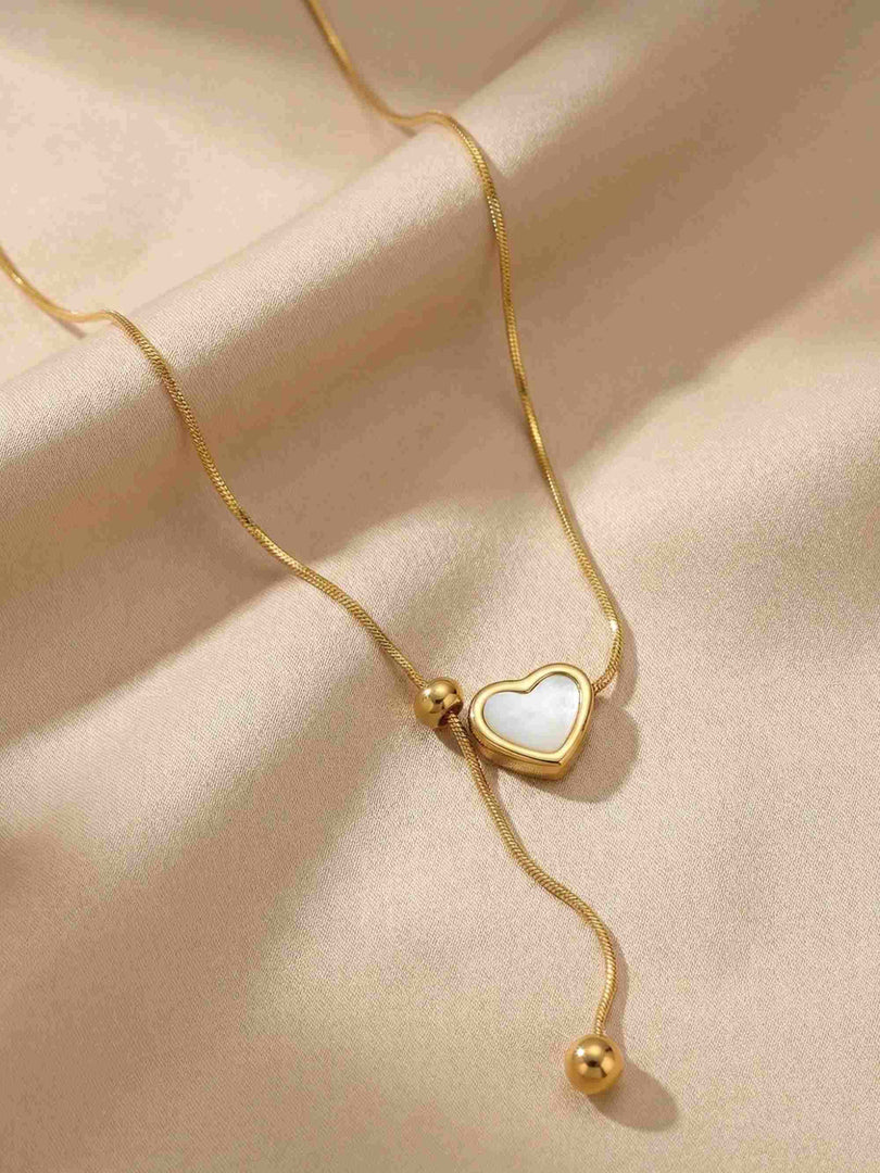 Golden Love Drop Necklace