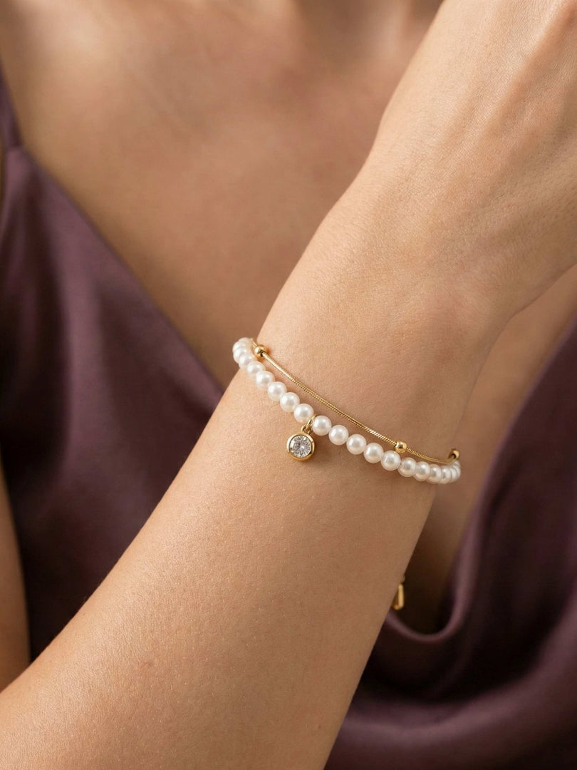 Classic Pearl Fushion Bracelet