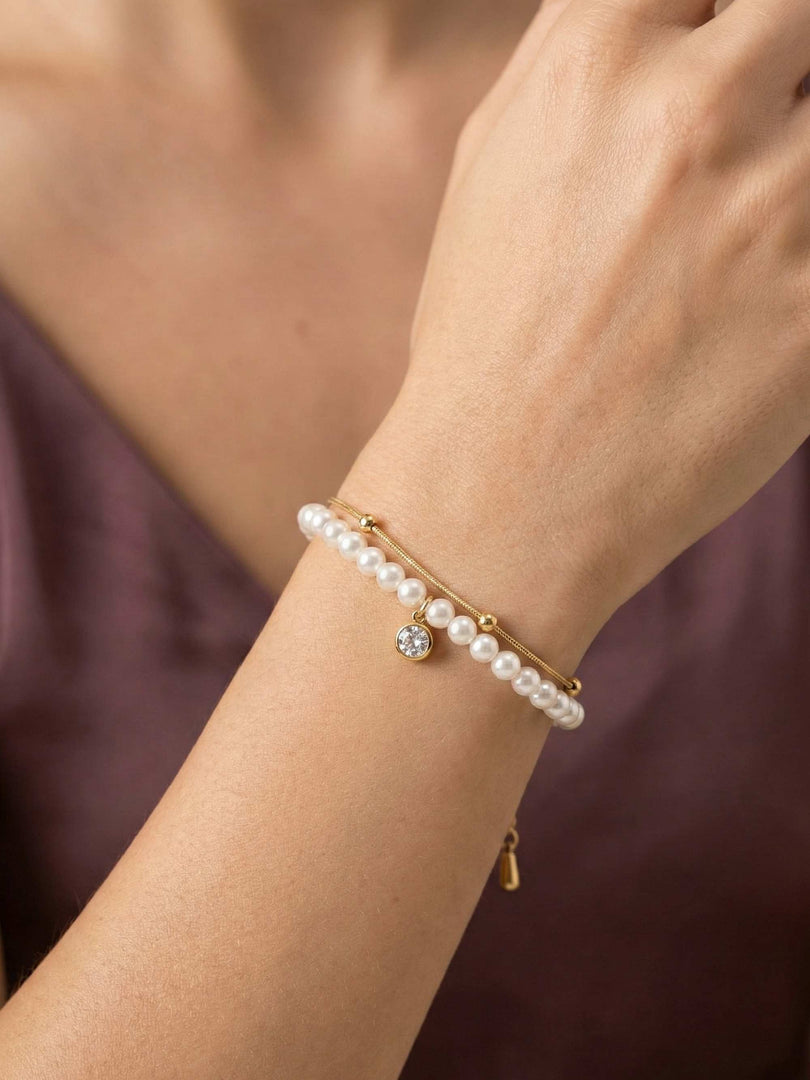 Classic Pearl Fushion Bracelet