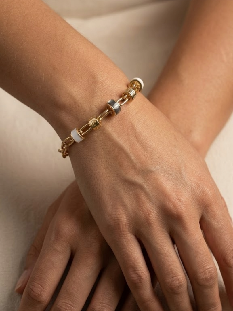 Golden Harmony Link Bracelet