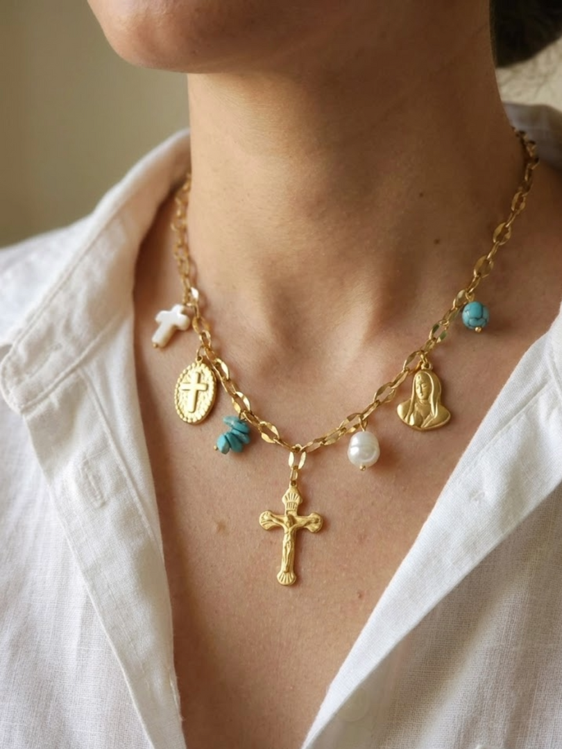 Divine Charm Layered Necklace
