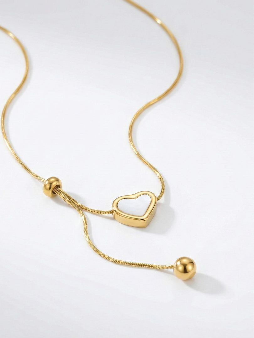 Golden Love Drop Necklace