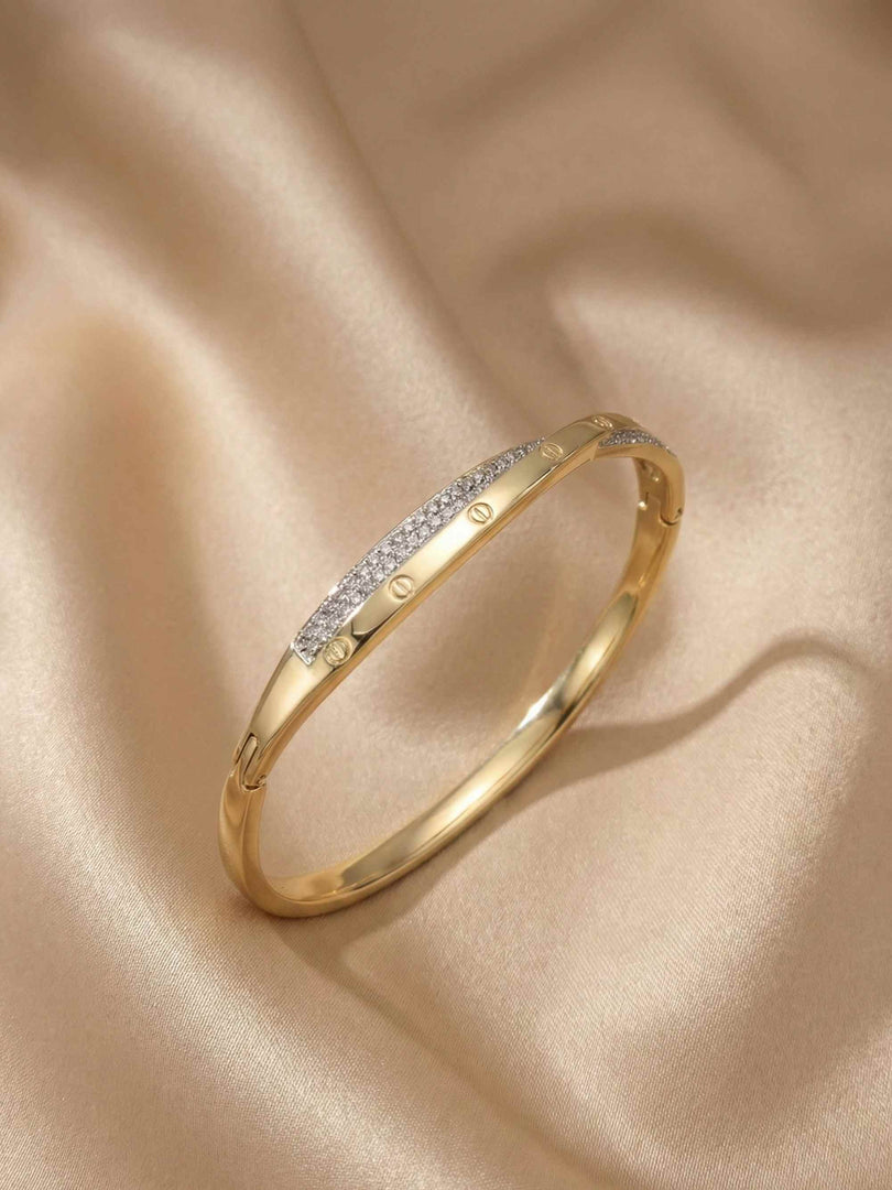 Radiant Curve Pave Bangle