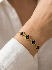 Midnight Clover Bracelet