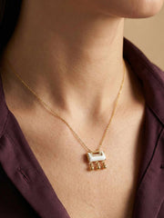 Ivory Cascade Charm Necklace
