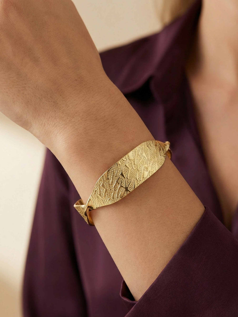 Radiant Flora Textured Cuff