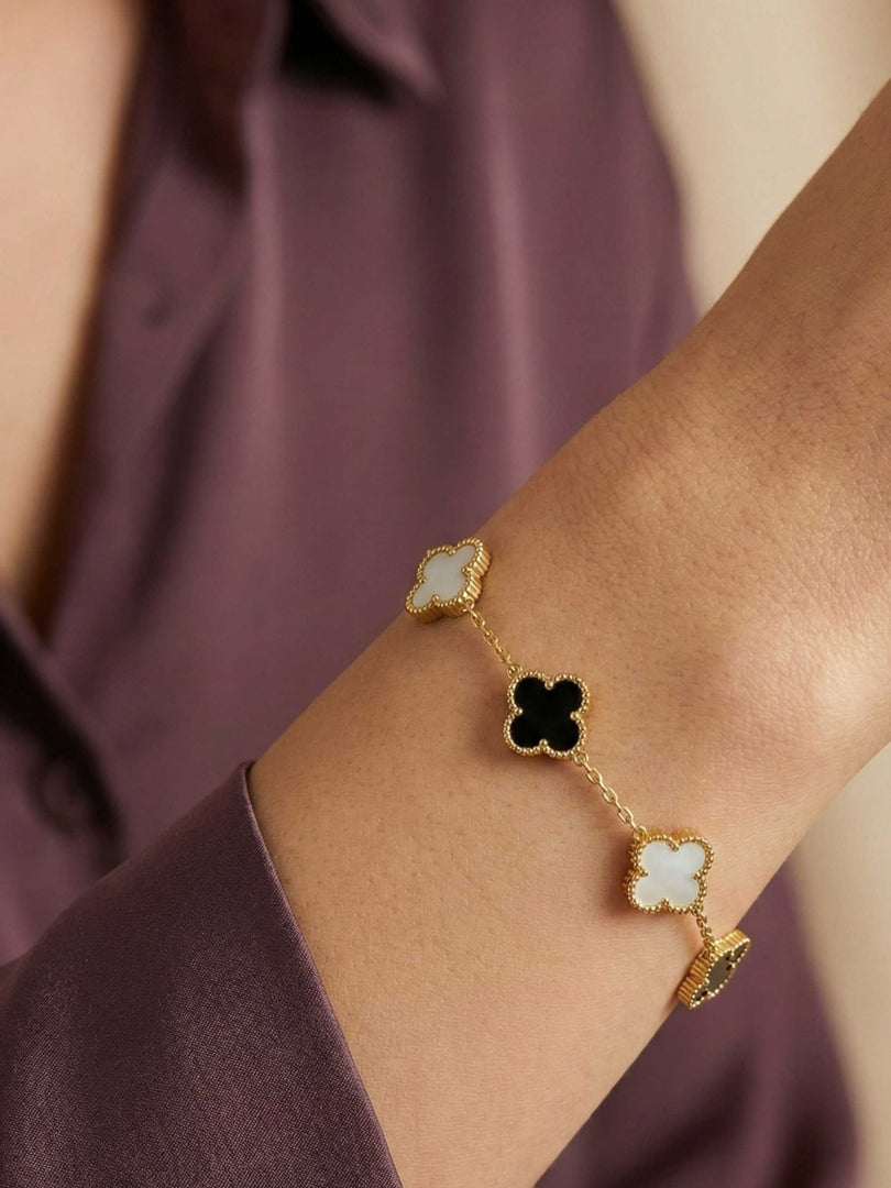 Luxe Dual Clover Bracelet