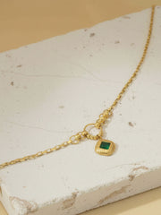 Emerald Aura Charm Bracelet