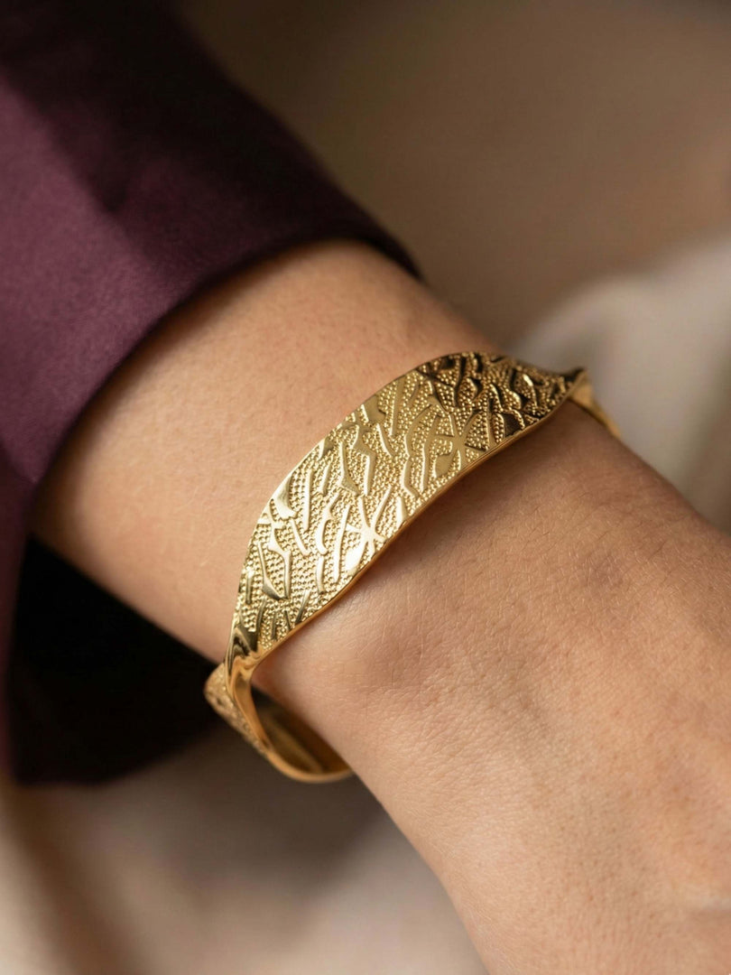 Radiant Flora Textured Cuff