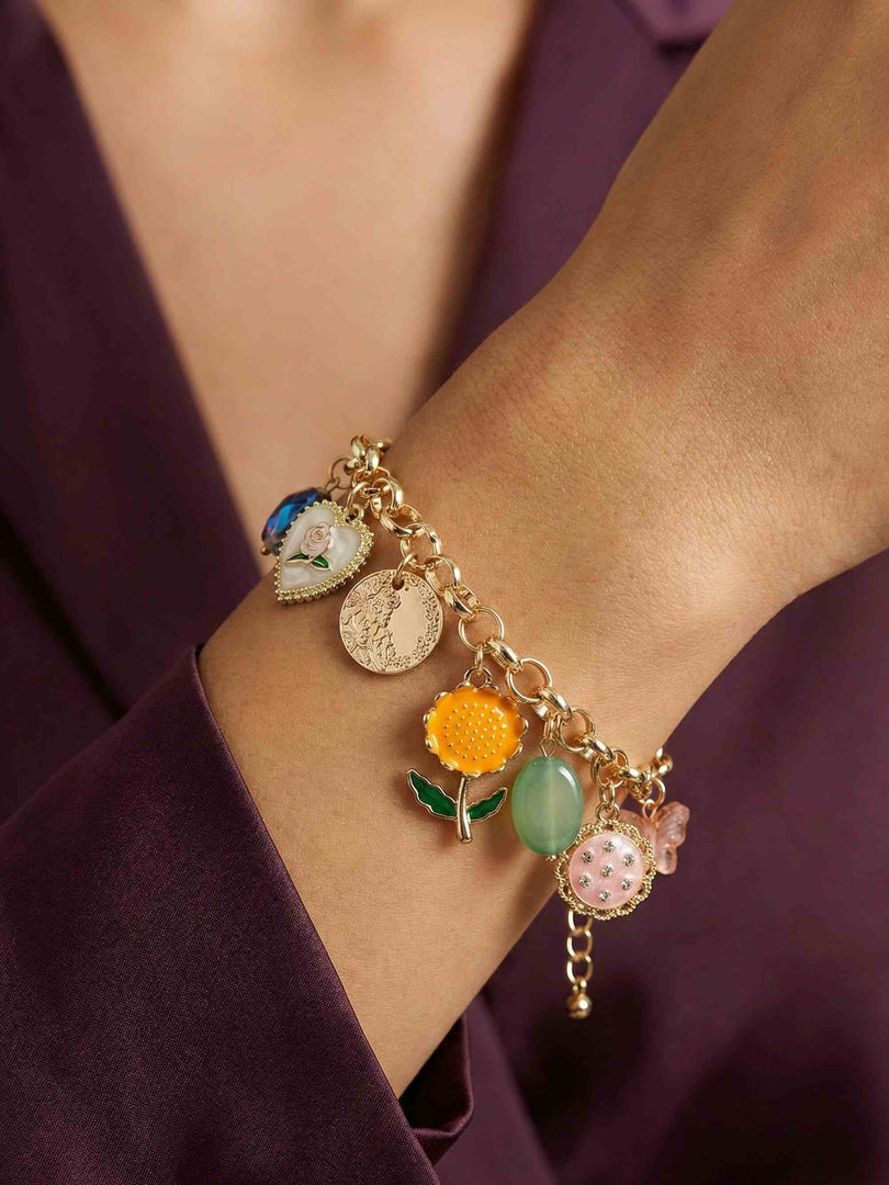 Sunlit Garden Charm Bracelet
