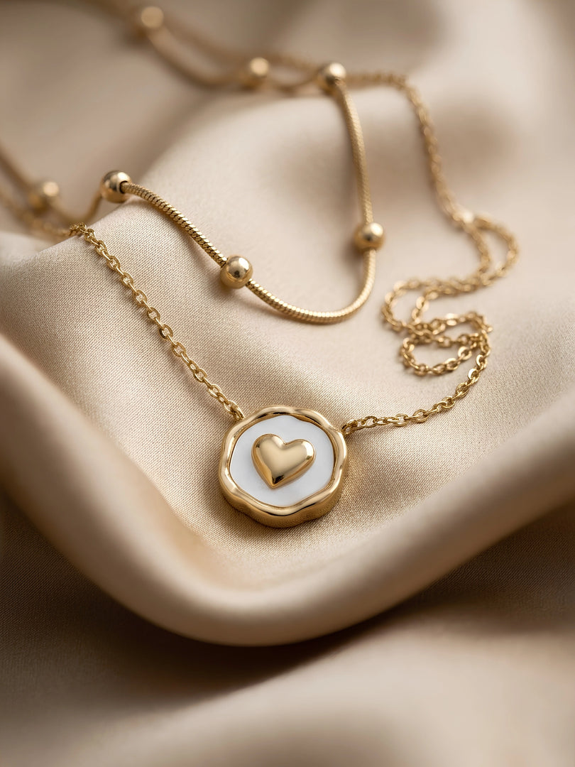 Luna Heart Layered Necklace