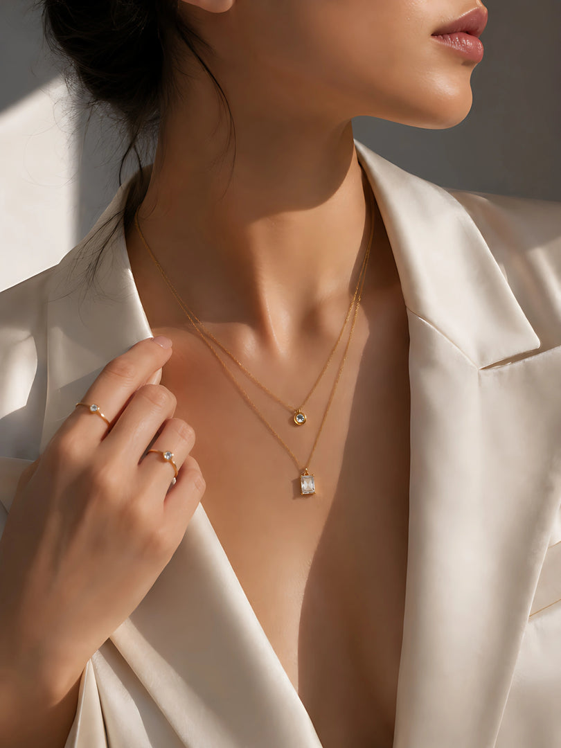 Radiant Duo Layered Necklace