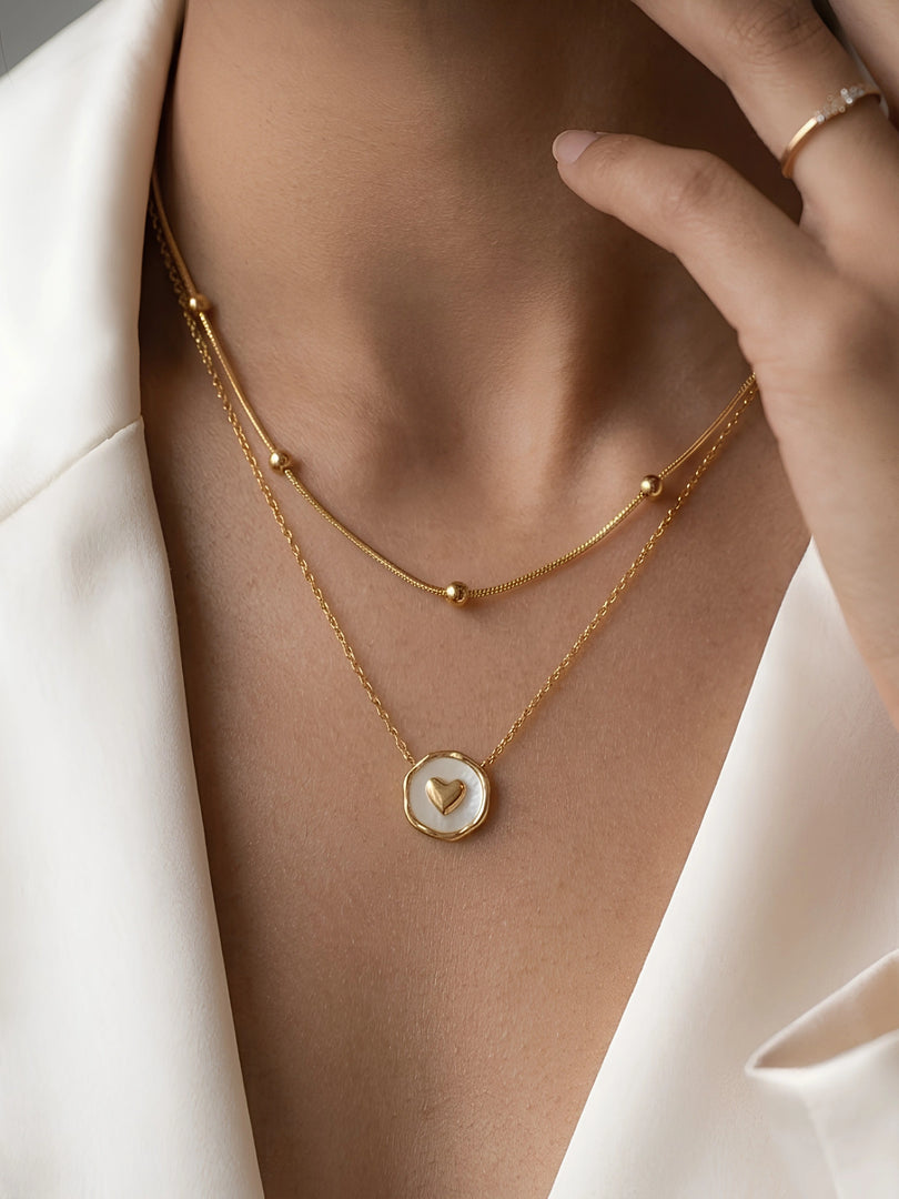 Luna Heart Layered Necklace