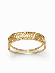 Seraphina Swirl Cut-Out Bangle