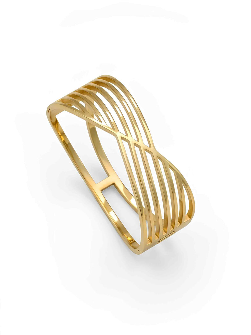 Lyra Multi-Strand Cross Bangle