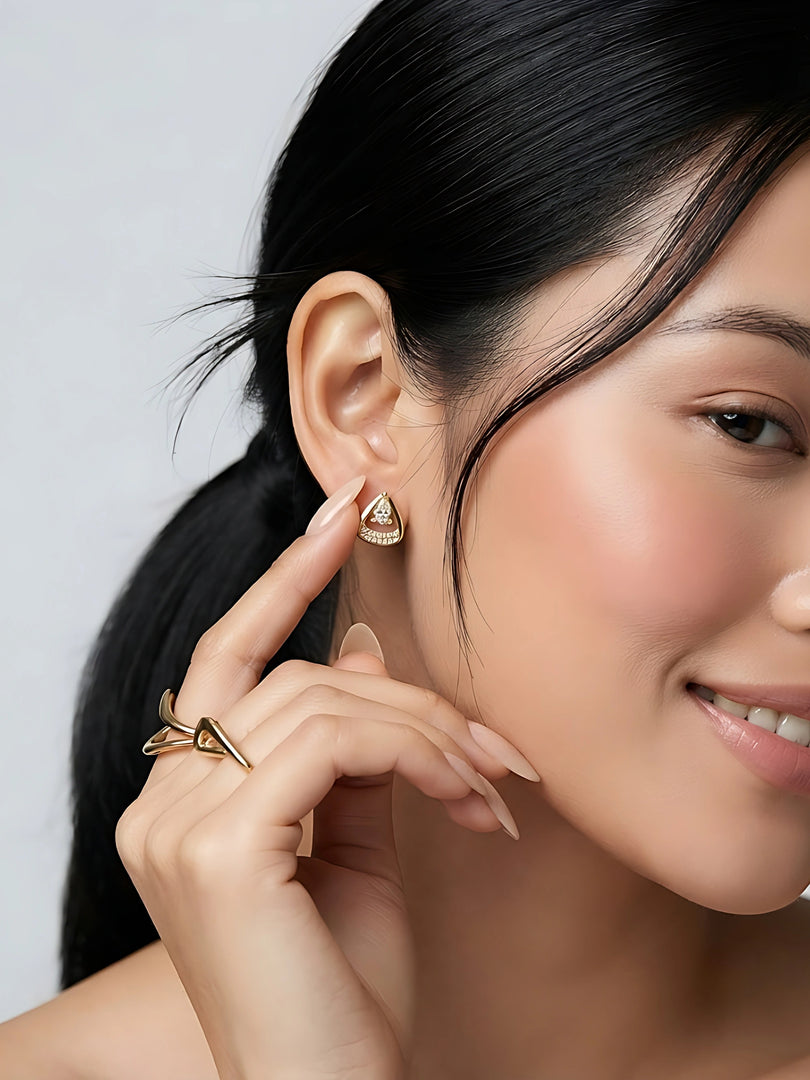 Aurora Teardrop Stud Earrings