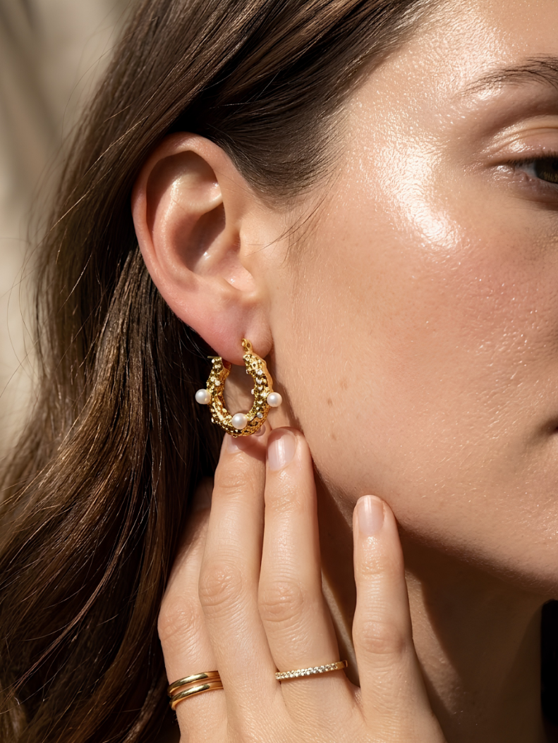 Athena Hoop Earrings